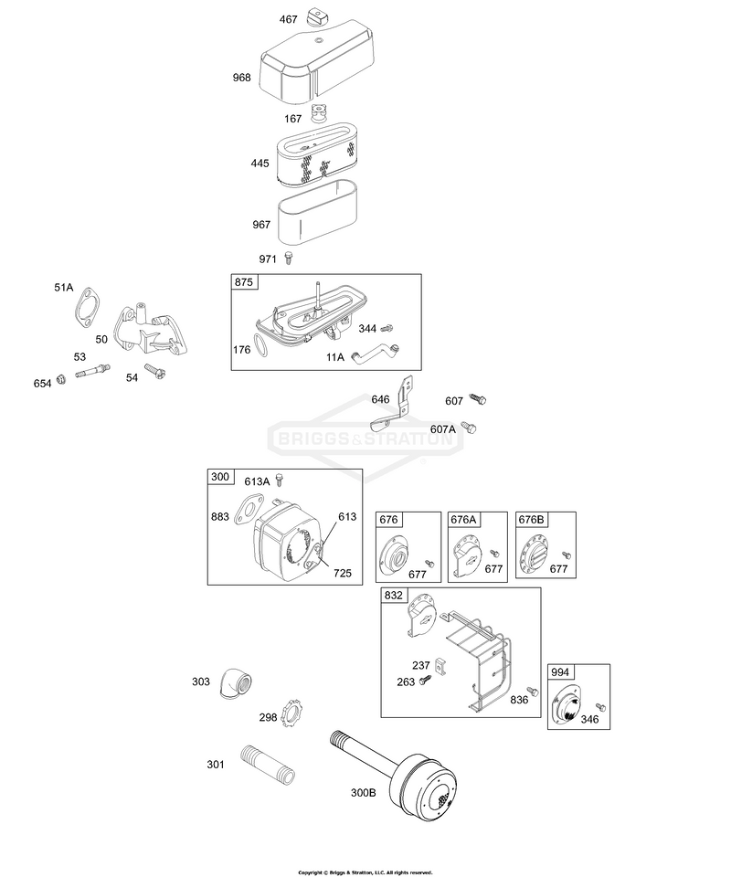Air Cleaner, Muffler