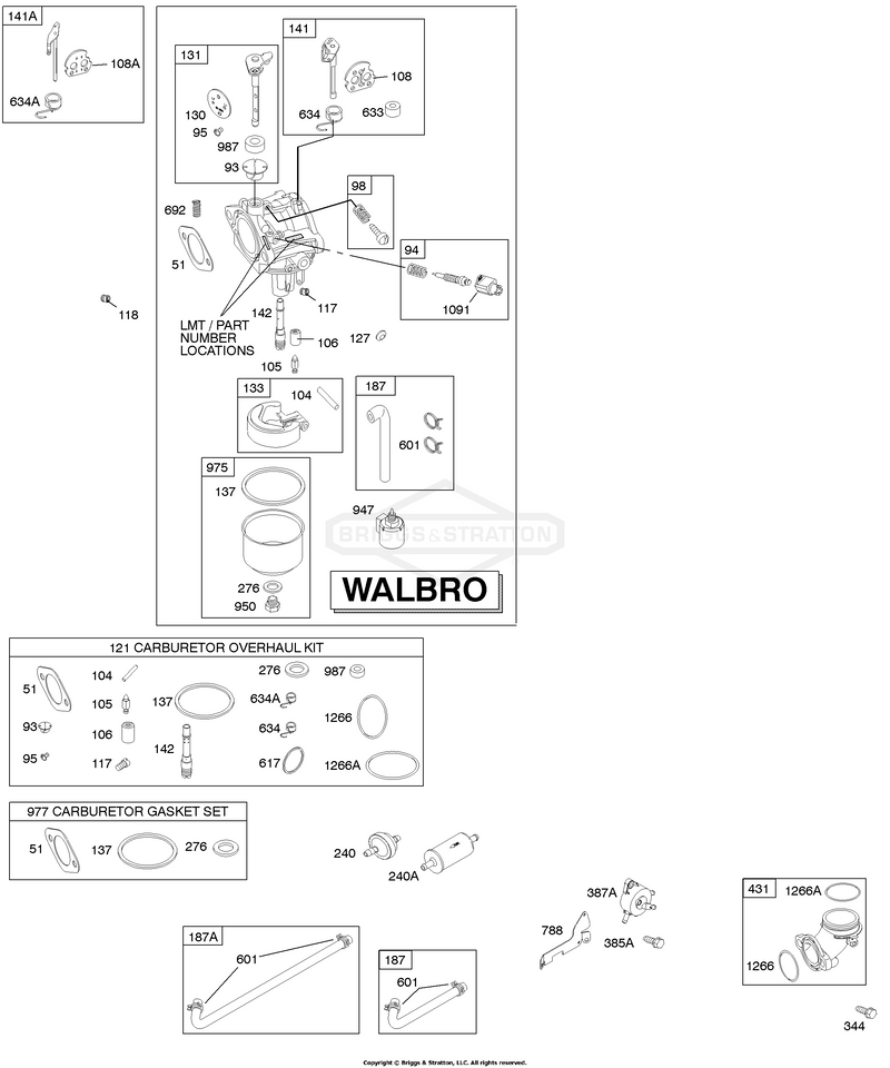 Carburetor, Fuel Supply, Kit - Carburetor Overhaul