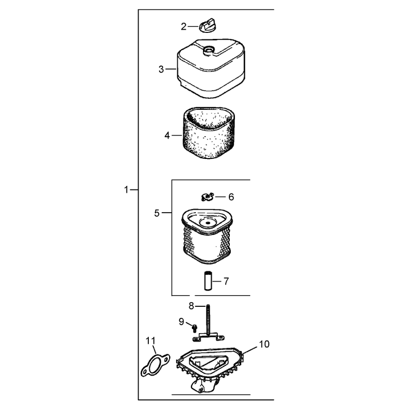 Air Intake Filtration Assembly Kohler CV15T-41629