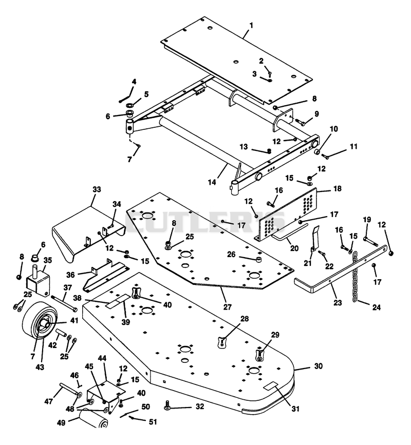 MOWER FRAME