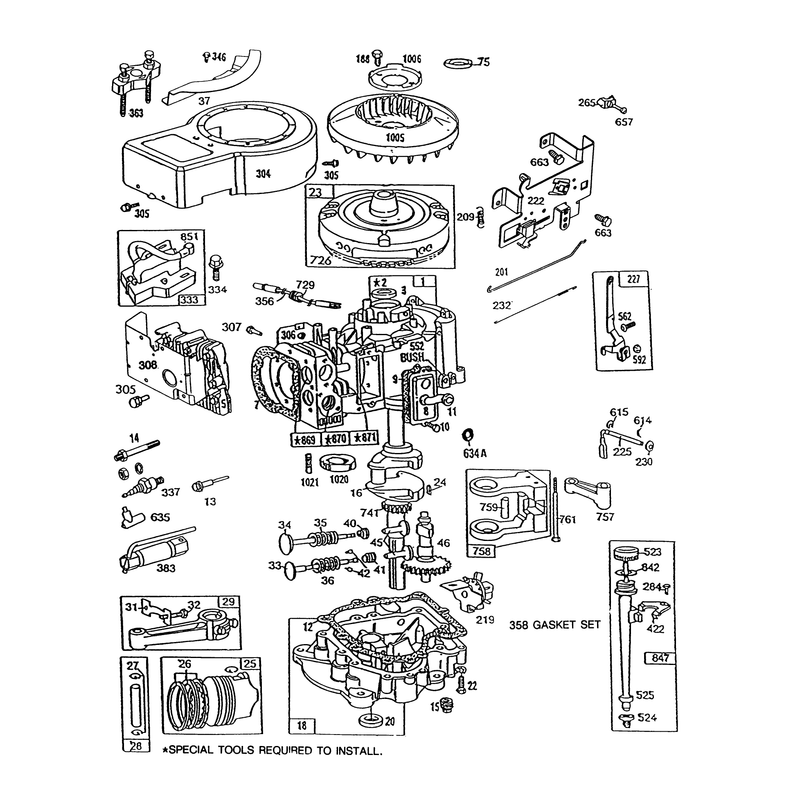 Briggs & Stratton Model No. 286707-0119-01