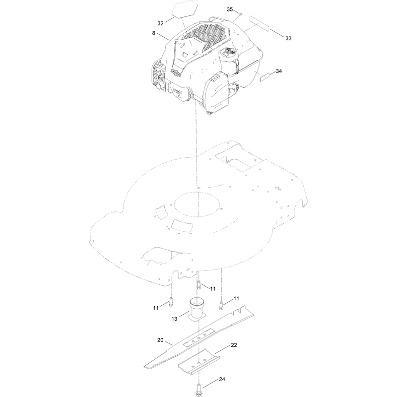 Engine and Blade Assembly