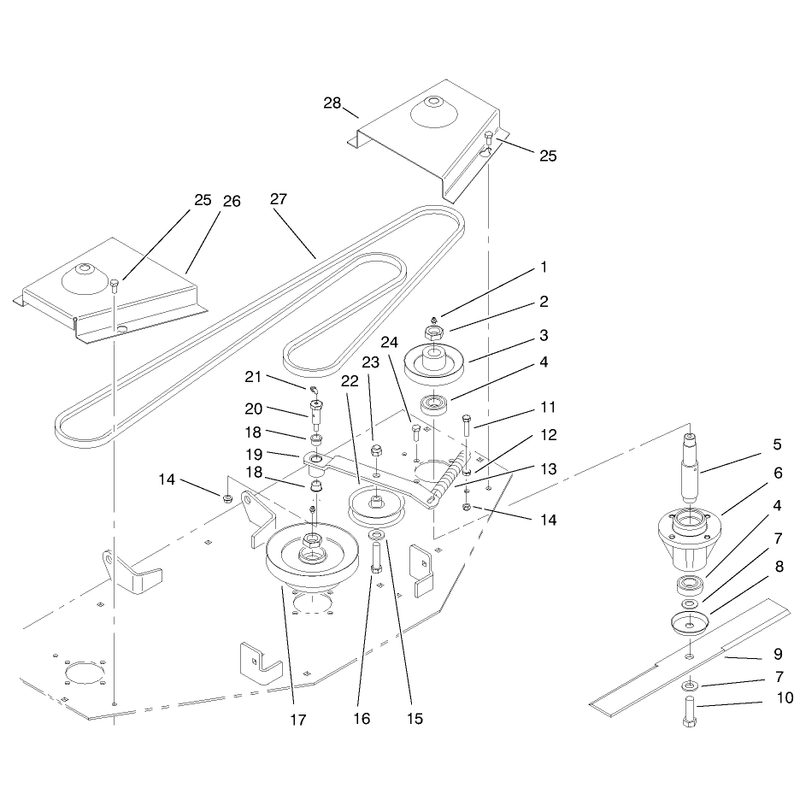 Spindle And Blade Assembly
