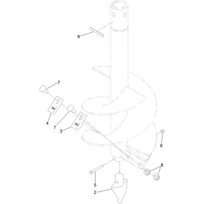 15-Inch Auger Bit Assembly