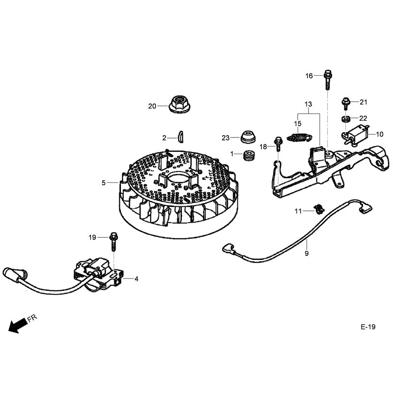 Flywheel Assembly Honda GCV160L-AS3A