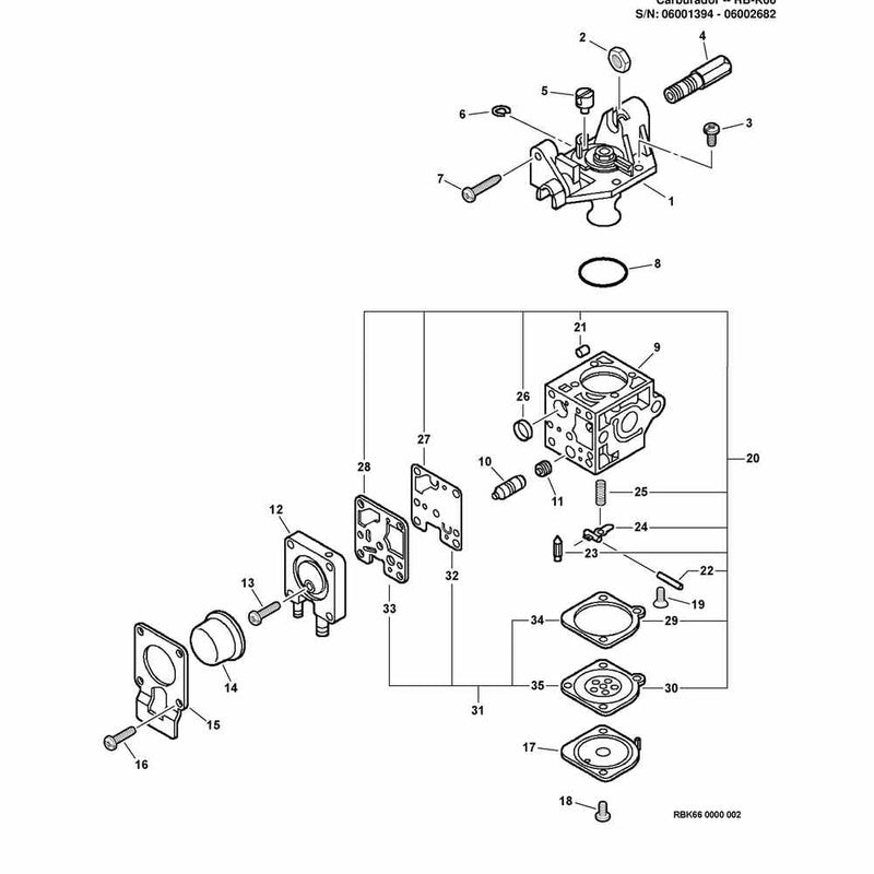 Carburetor -- RB-K66
