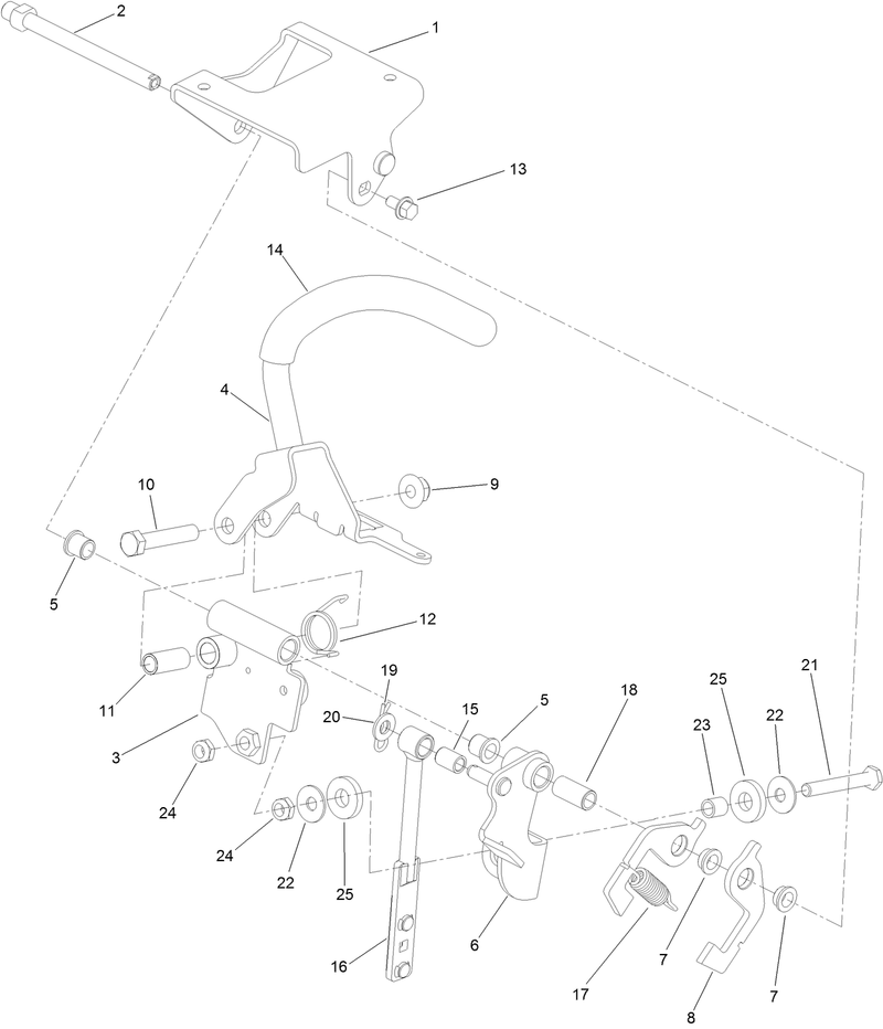 RH Control Handle Assembly No 139 1532