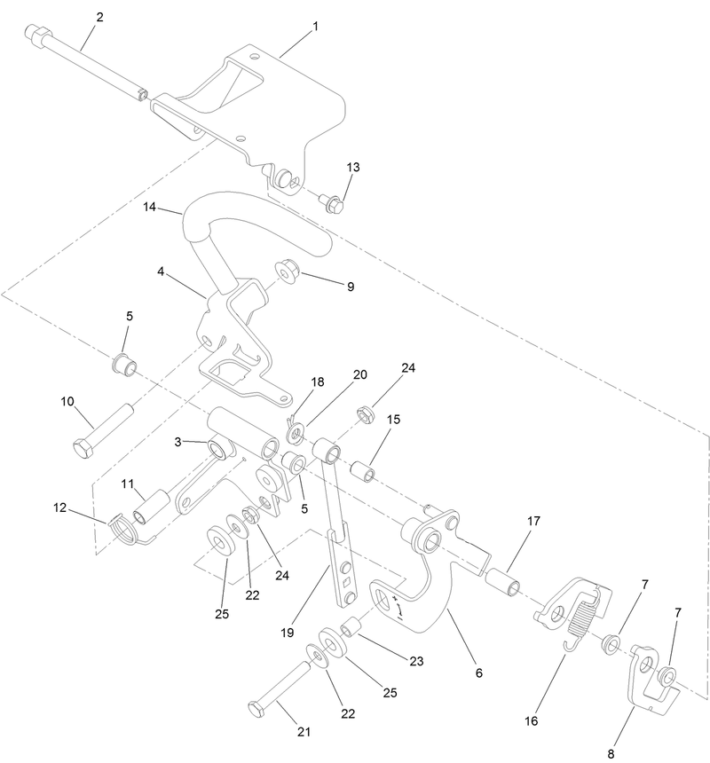 LH Control Handle Assembly No 139 1487