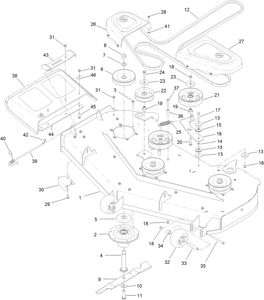 54 Inch Deck Assembly