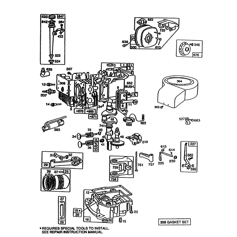 Briggs & Stratton Model No. 191707-0121-01