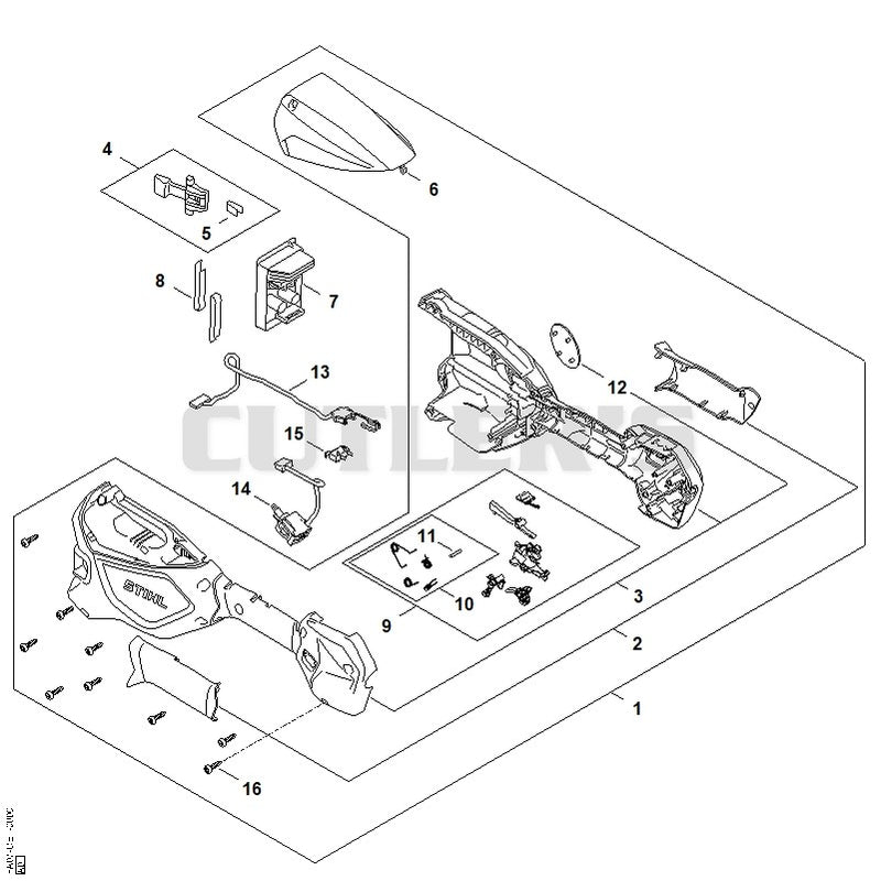 Handle housing, Cover