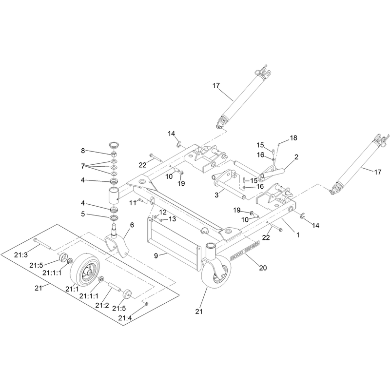 Deck Support Frame Assembly No 142-2999