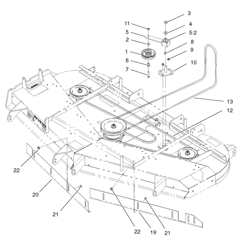 Deck Belt and Idler Arm Assembly