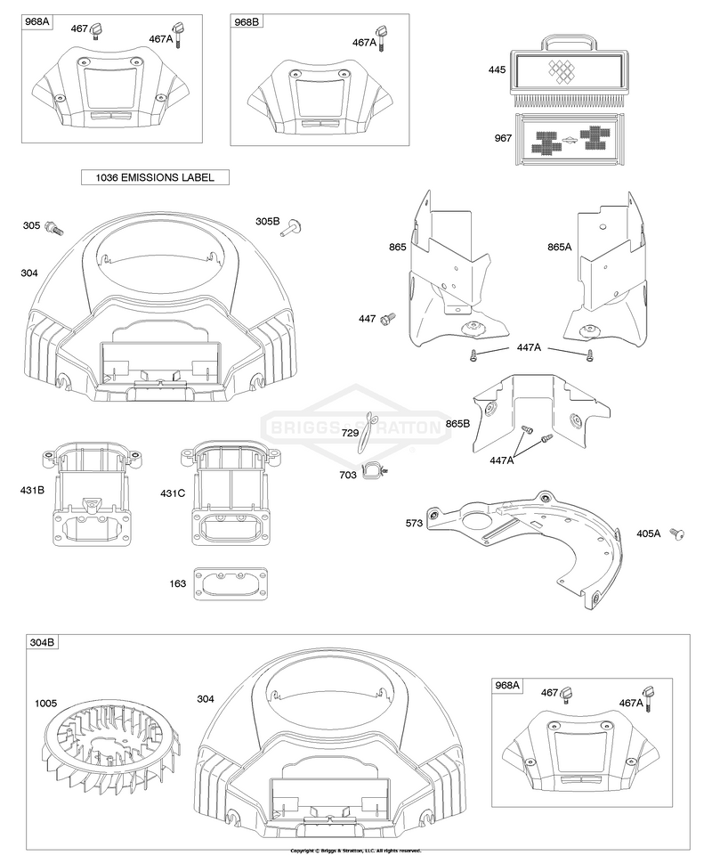 Air Cleaner, Blower Housing