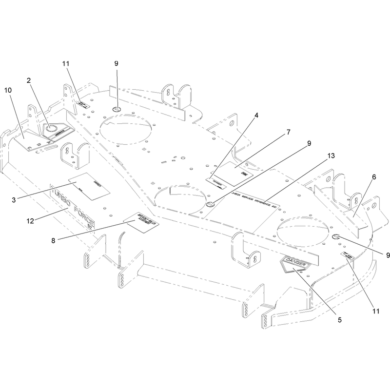 Deck Decal Assembly No 107-1623