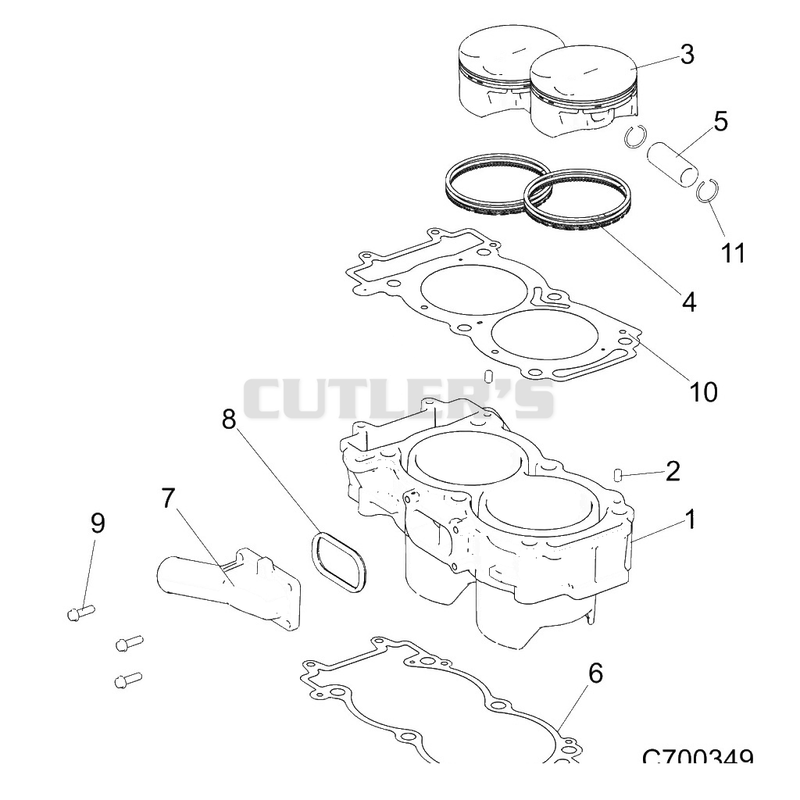 Engine, Cylinder and Piston