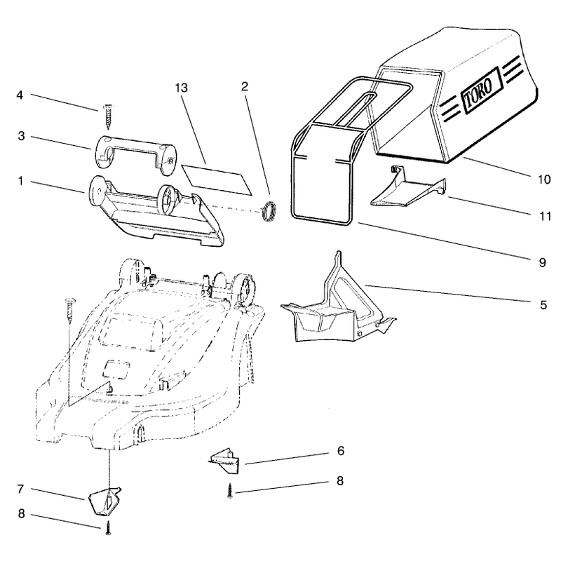 Bag and Recycling Assembly