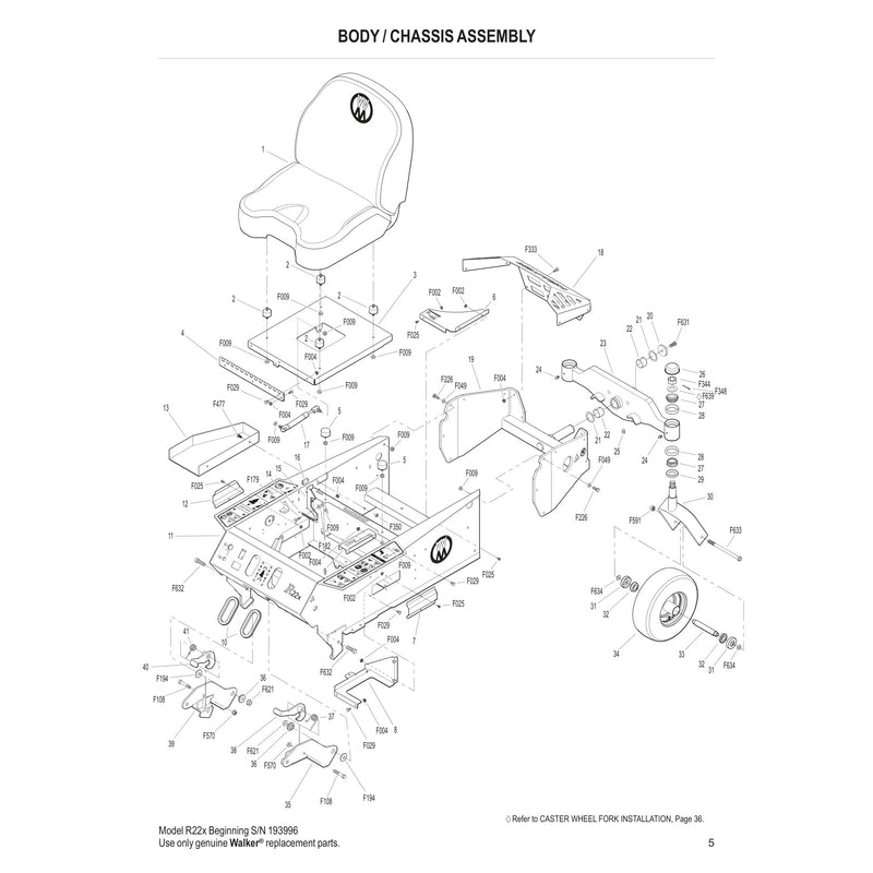 BODY / CHASSIS ASSEMBLY