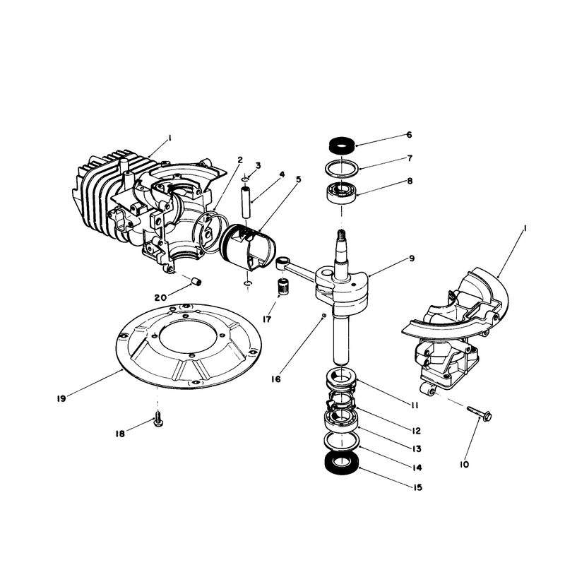 Crankshaft Assembly Model No 47ph7