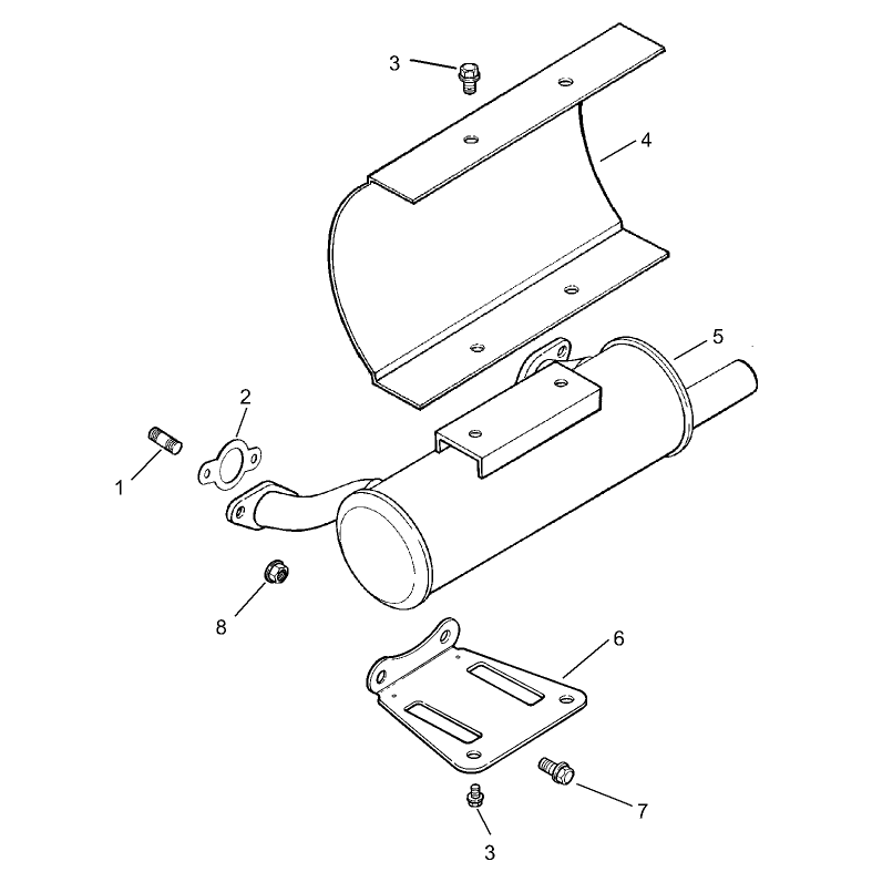 Group 11 Exhaust Assembly Kohler CH740-0007