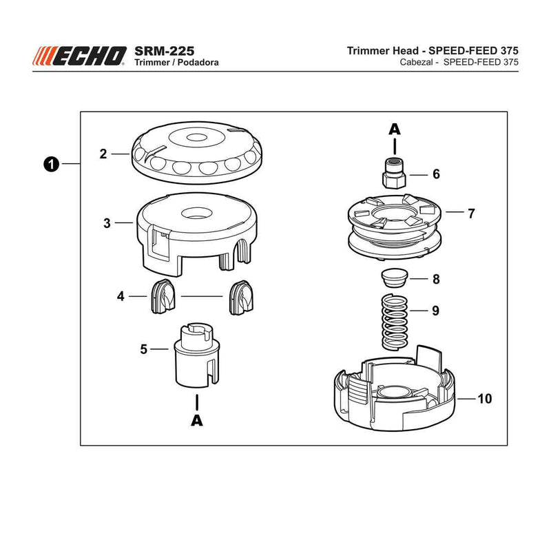 Trimmer Head - SPEED-FEED 375