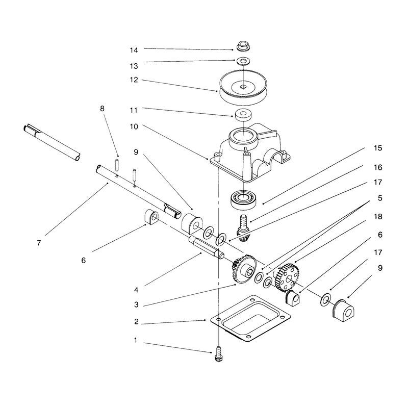 Gearcase Assembly No 71-9600