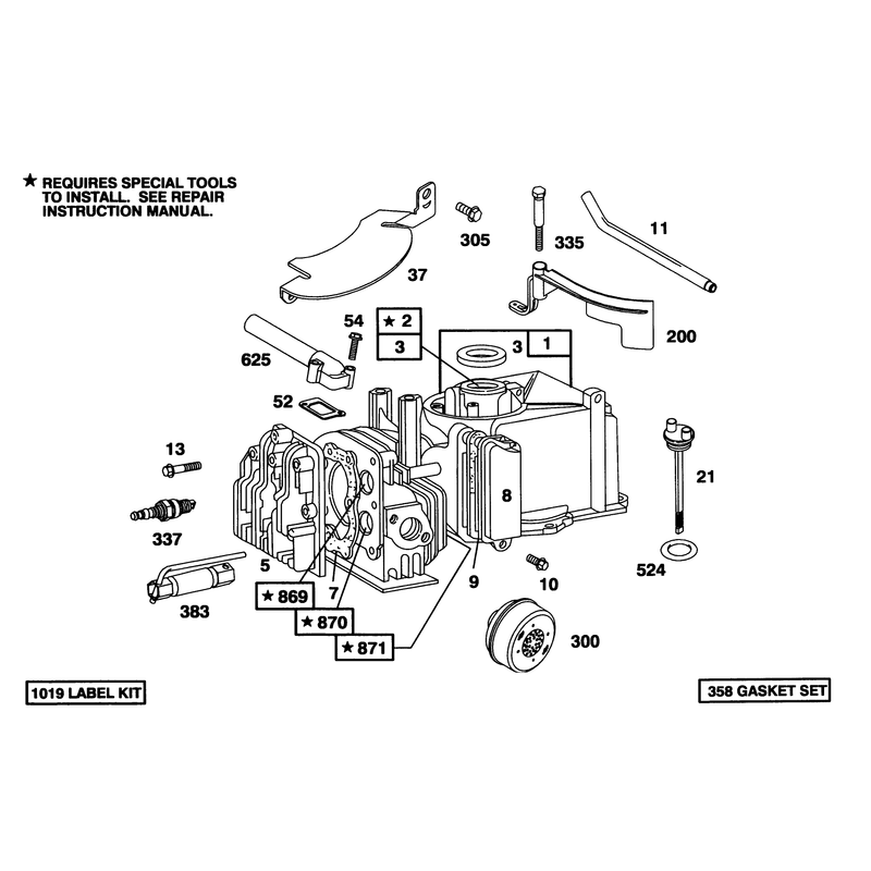 Engine Briggs and Stratton Model 95902-3154-01