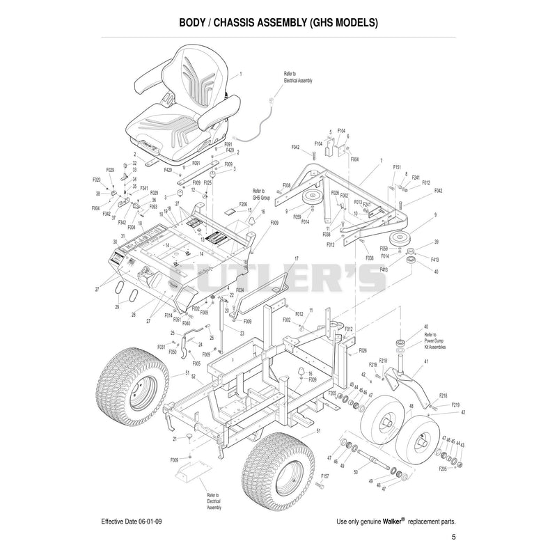 Body Chassis Assembly GHS Models