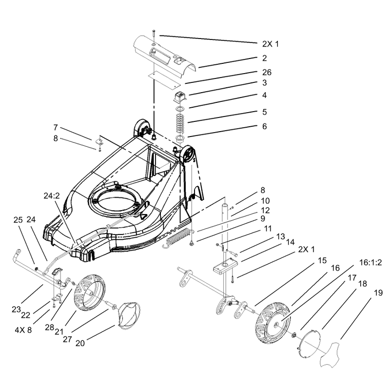 Height of Cut and Wheel Assembly