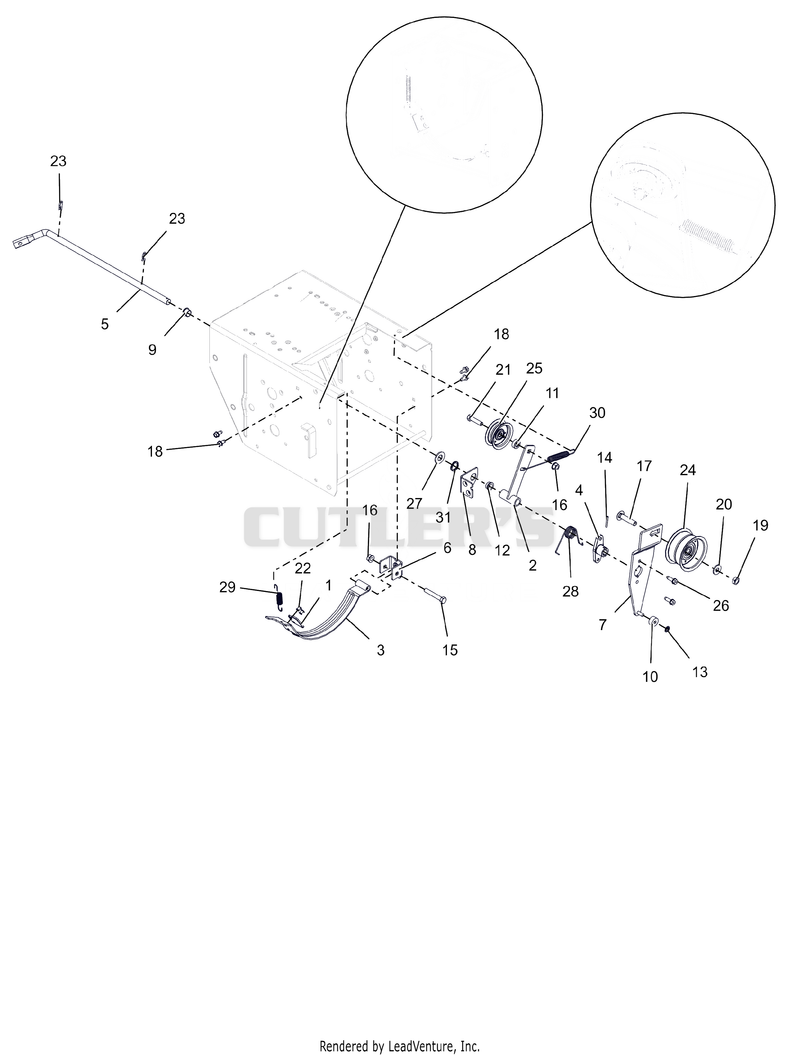 Attachment Brake and Idlers