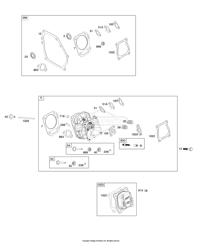 Cylinder Head, Gasket Set