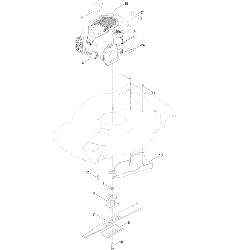 Engine and Blade Assembly