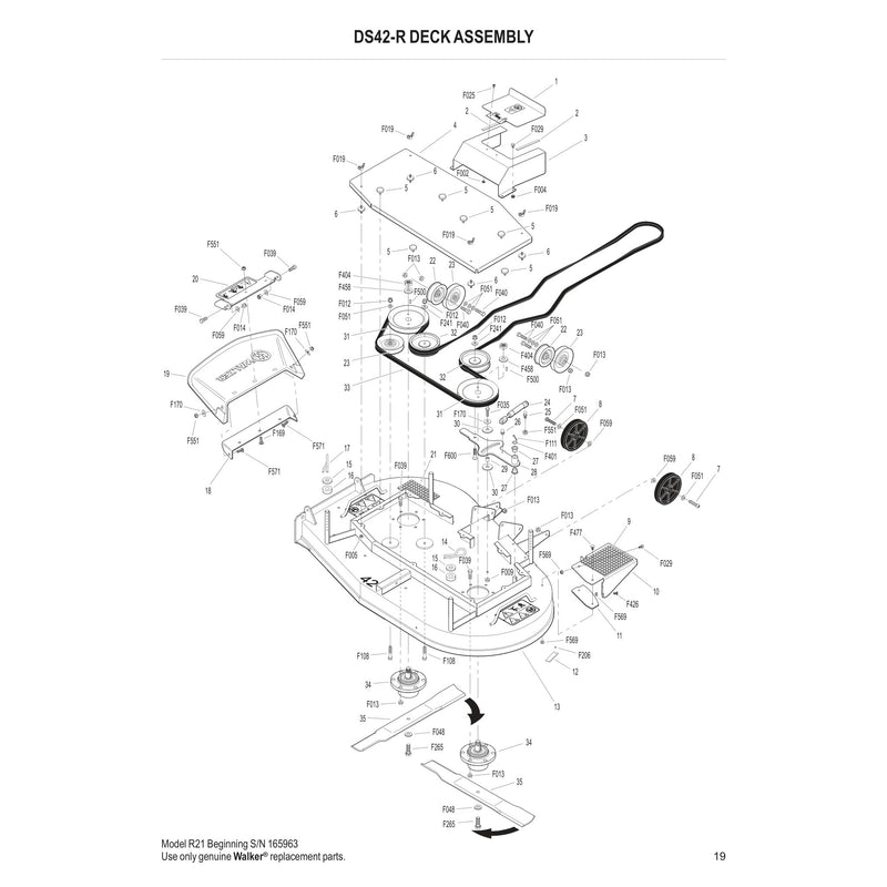 DS42-R DECK ASSEMBLY