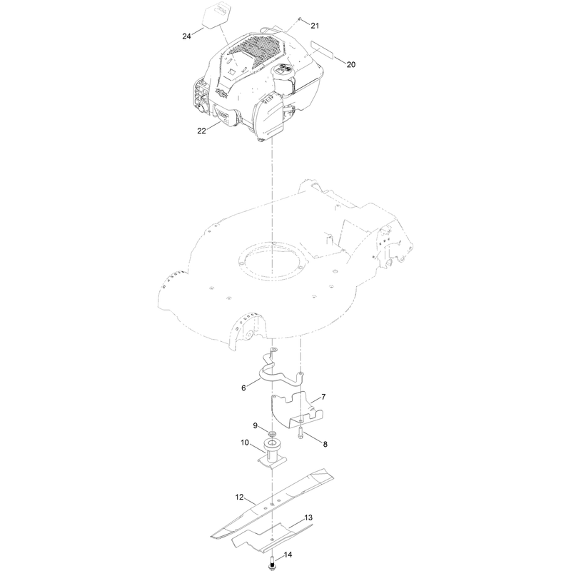 Engine and Blade Assembly