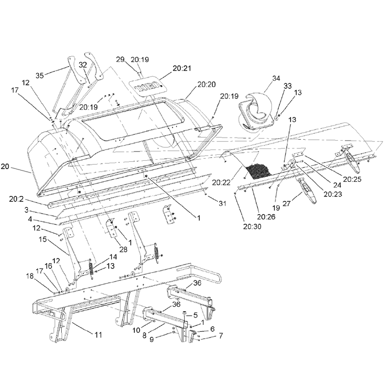 Bagger Hood Assembly