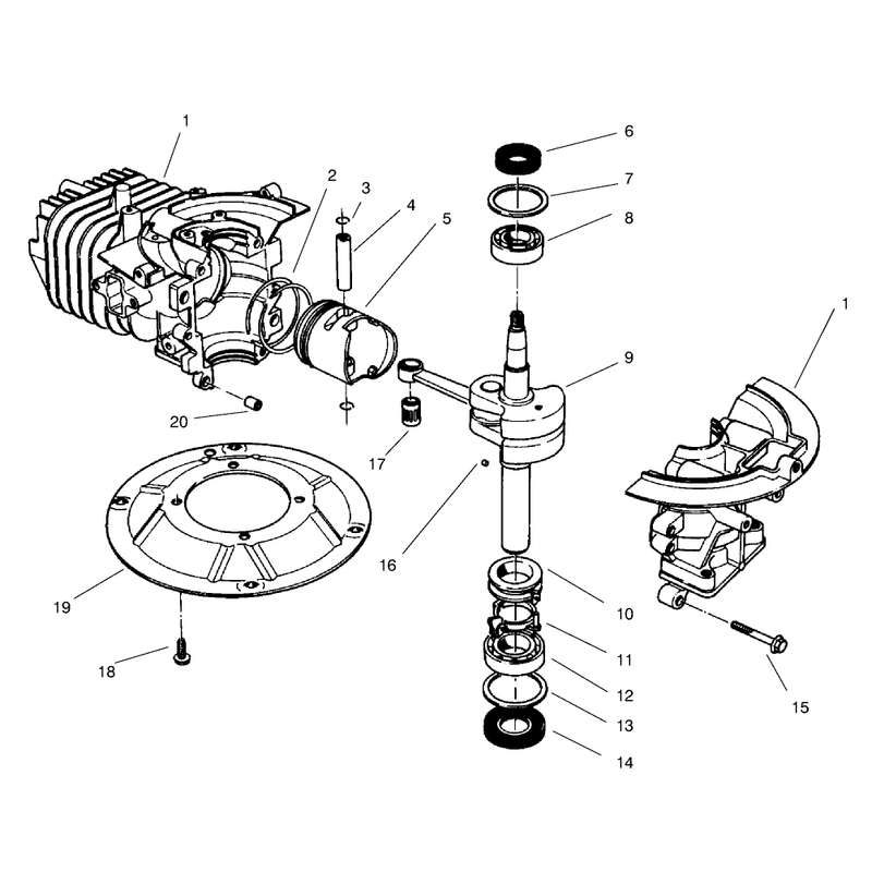 Crankshaft Assembly Model No 47pt6-3