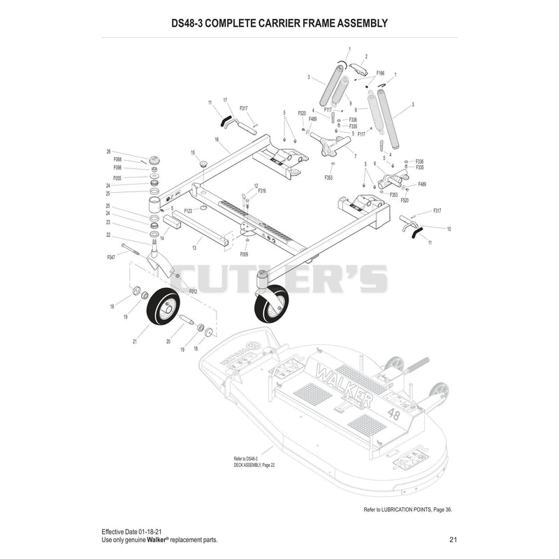 DS48-3 COMPLETE CARRIER FRAME ASSEMBLY