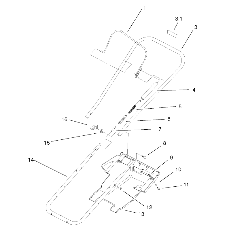 Handle and Lower Shroud Assembly