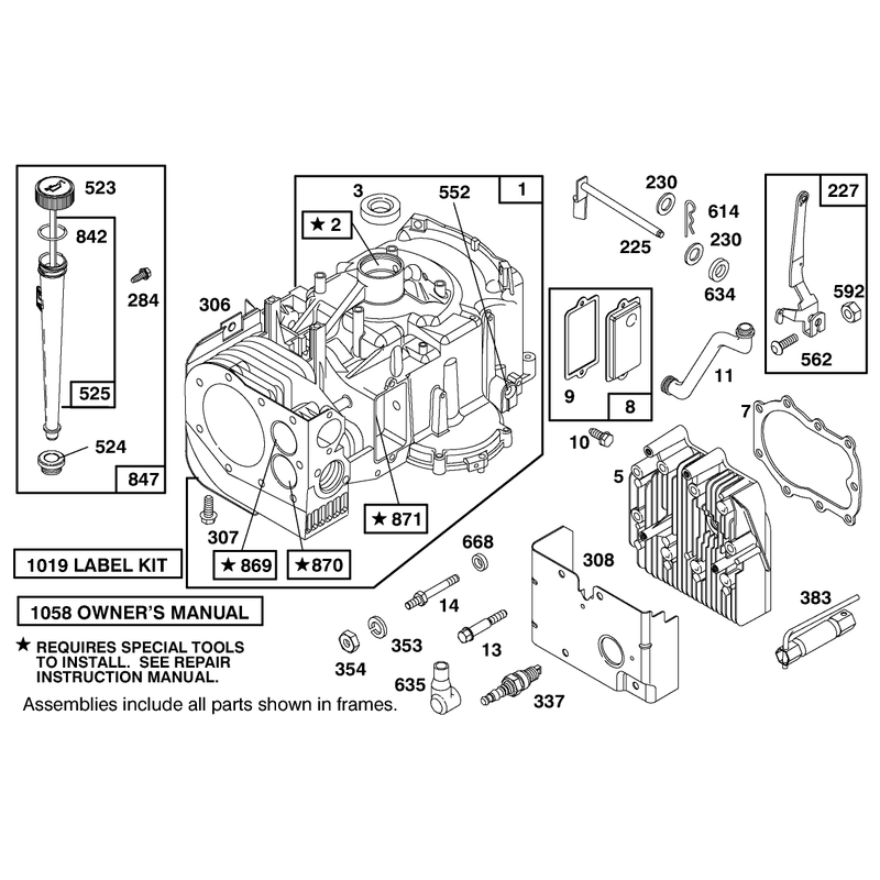 Engine Briggs and Stratton Model 28m707-0127-01