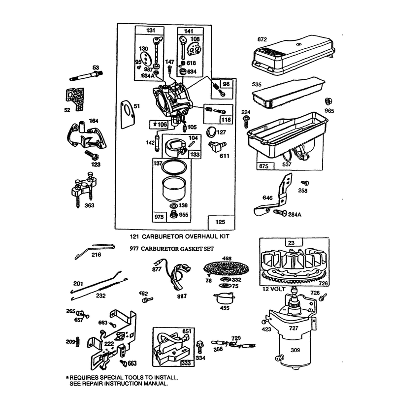 Briggs & Stratton Model No. 191707-0121-01