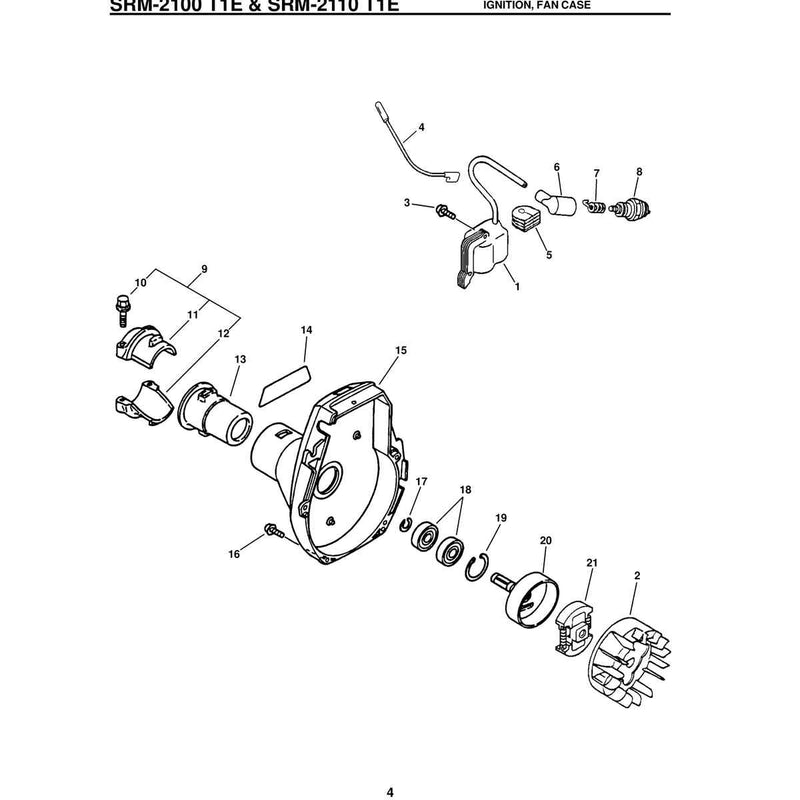 T1E & Srm-2110 T1E Ignition, Fan Case