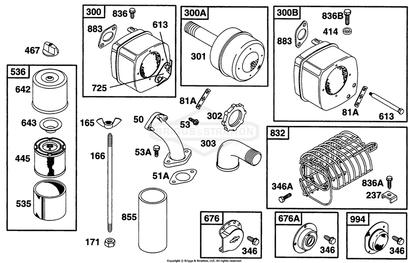 Air Cleaner Grp, Muffler Grp