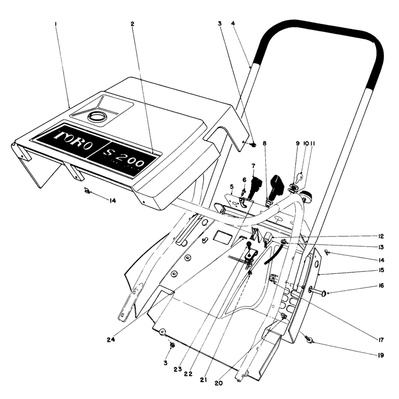 Shroud & Handle Assembly (model 38130)