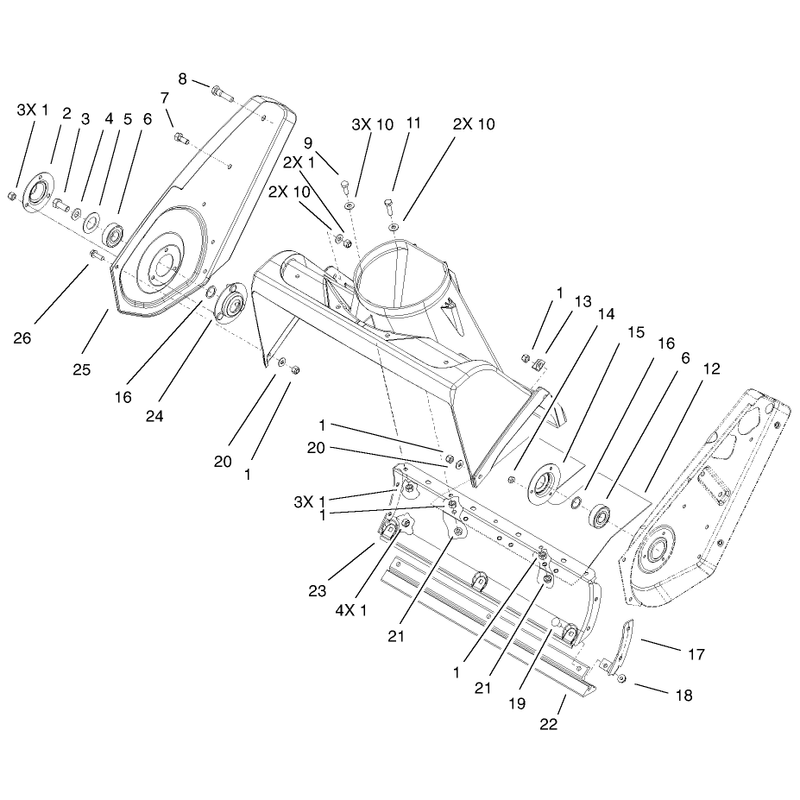 Housing And Side Plate Assembly
