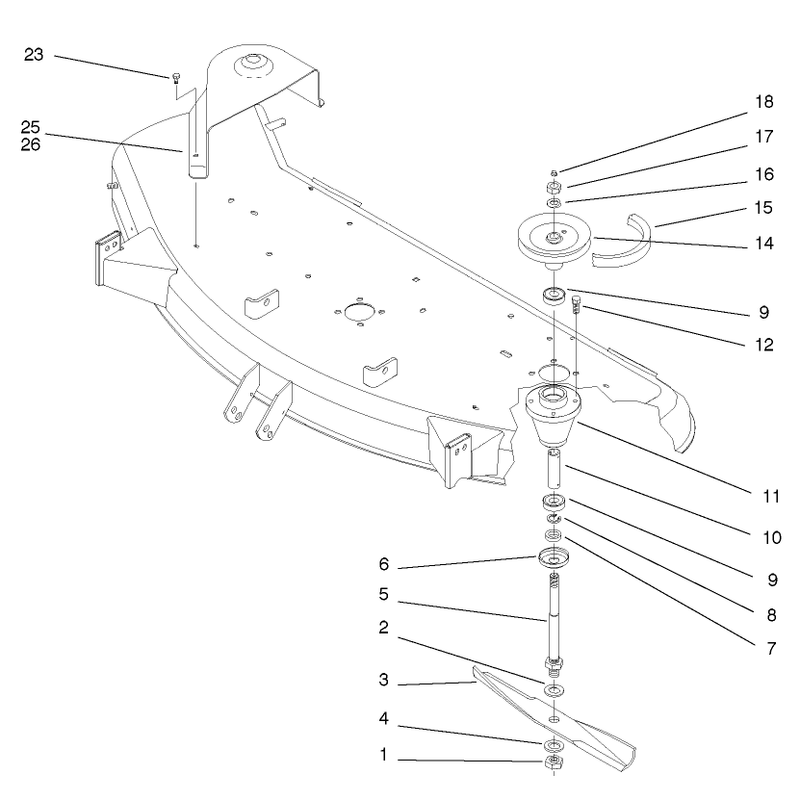 Spindle And Blade Assembly