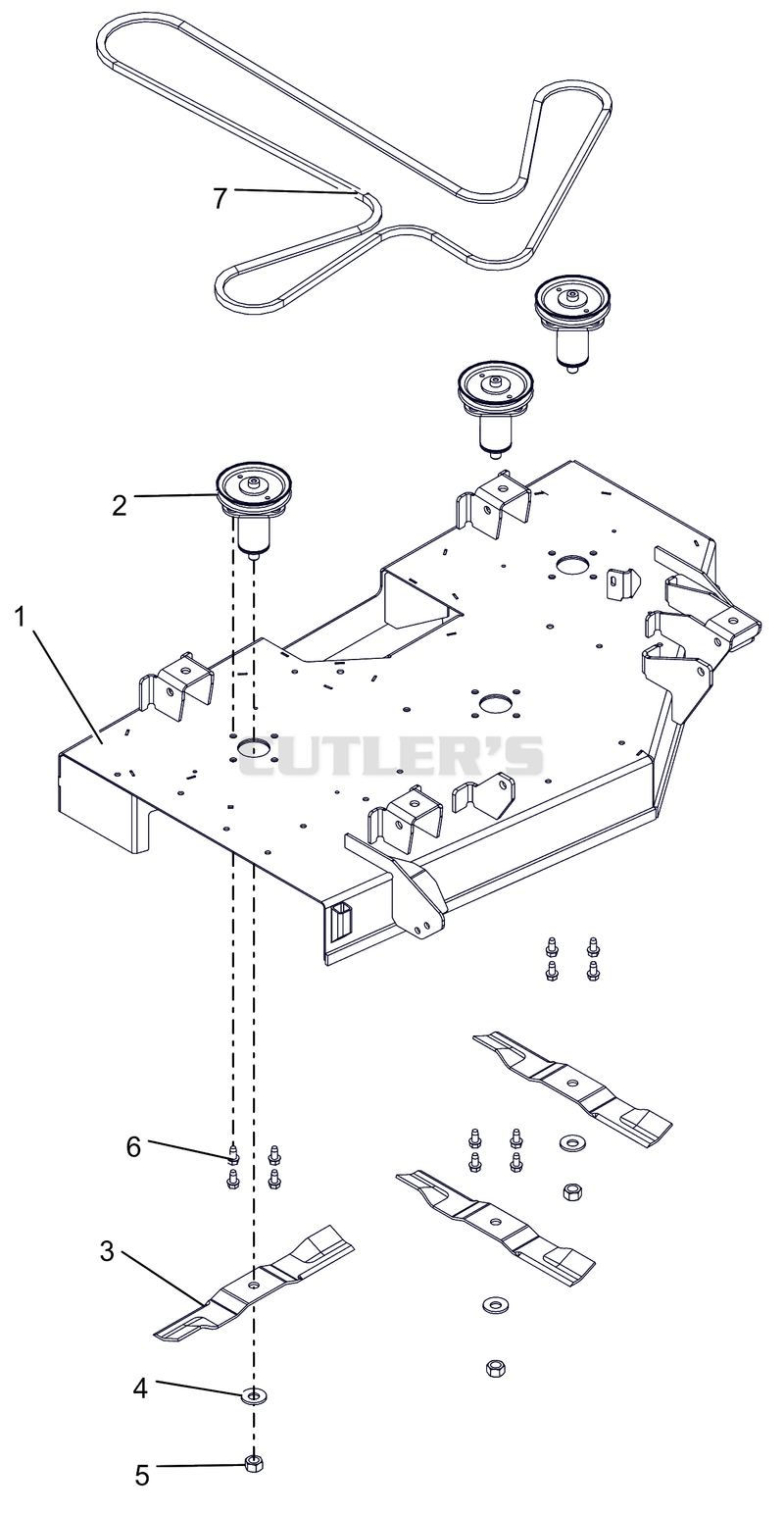 Deck, Belt, Blades And Spindles - 42"
