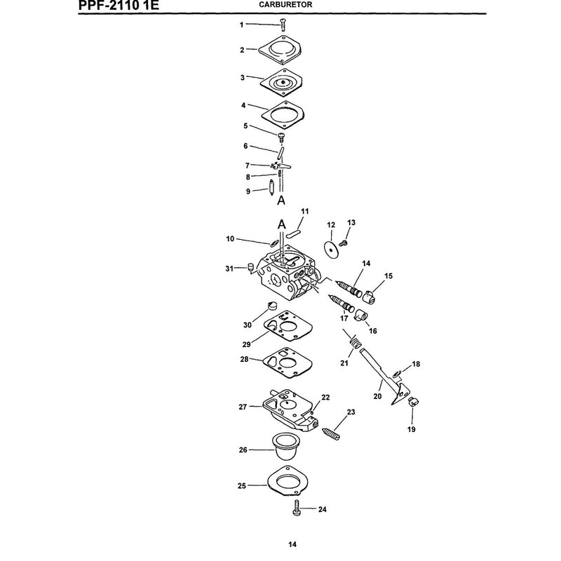 Ppf-21101E Carburetor