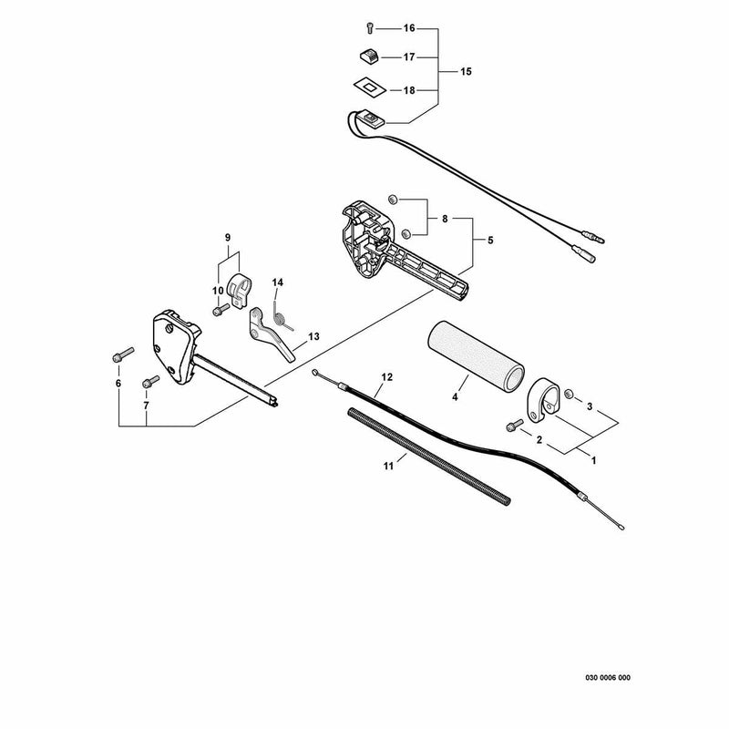 Control Handle,Throttle Cable, Ignition Switch