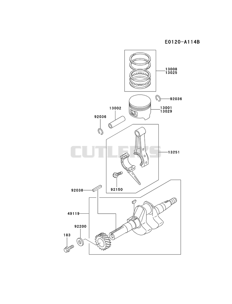 PISTON/CRANKSHAFT