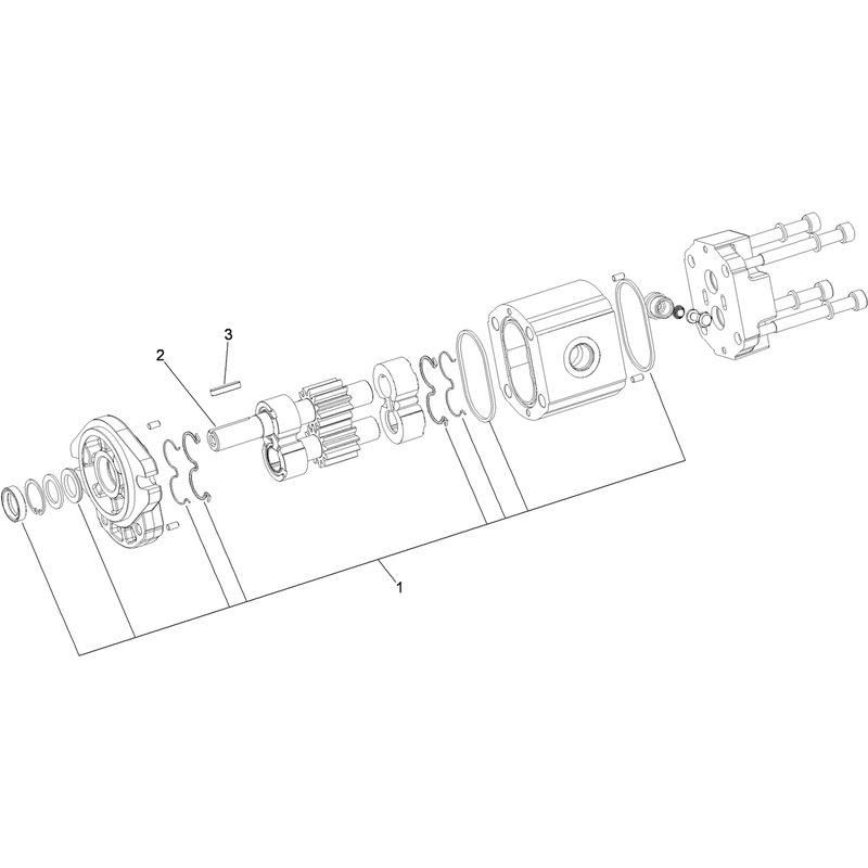 Hydraulic Gear Motor No 104-2010